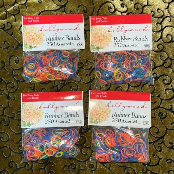 Assorted Rubber Bands 4 Pack - Picture 1 of 3